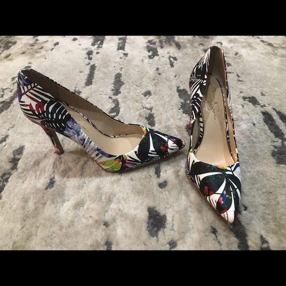 JS Multi-Color Heels - Picture 1 of 2